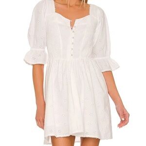 Spell white Eyelet Dress